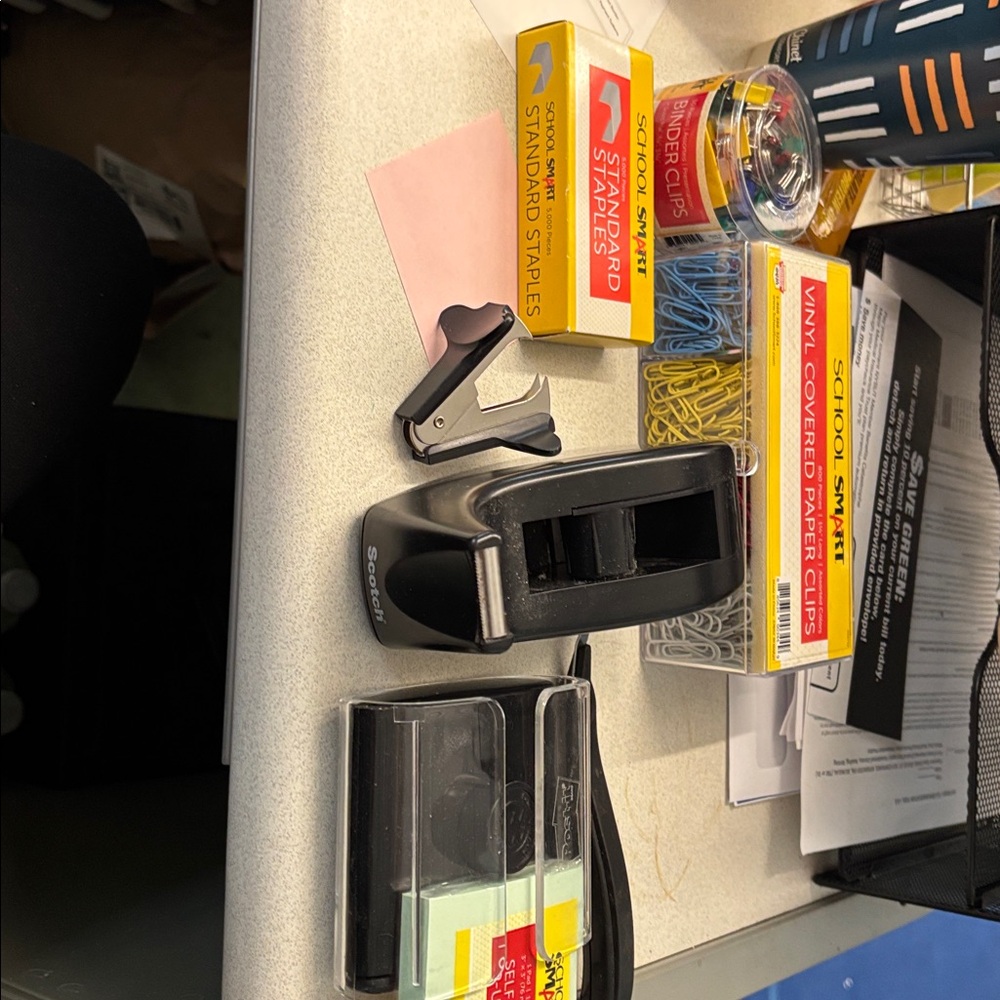 lots of office supplies